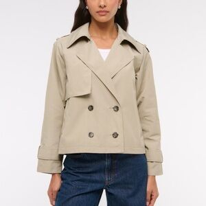 Abercrombie Relaxed Short Trench Coat